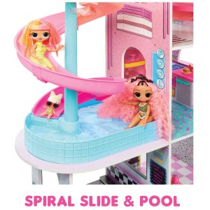 LOL Surprise OMG Fashion House Playset – Real Wood Doll House with 85+ Surprises