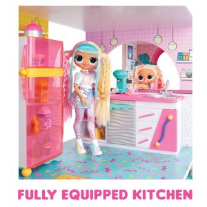 LOL Surprise OMG Fashion House Playset – Real Wood Doll House with 85+ Surprises