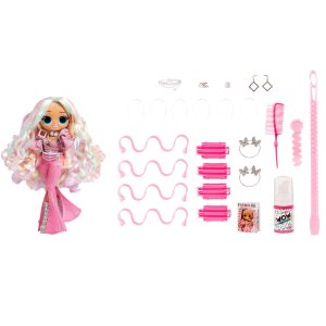 LOL Surprise OMG Fashion Show Hair Edition Twist Queen Fashion Doll with Transforming Hair