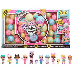 LOL Surprise Mega Ball Magic with 12 Collectible Dolls, 60+ Surprises a $170 Value