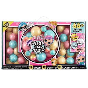 LOL Surprise Mega Ball Magic with 12 Collectible Dolls, 60+ Surprises a $170 Value