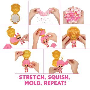 LOL Surprise Squish Sand Magic Hair Tots- with Collectible Doll, Squish Sand Dolls